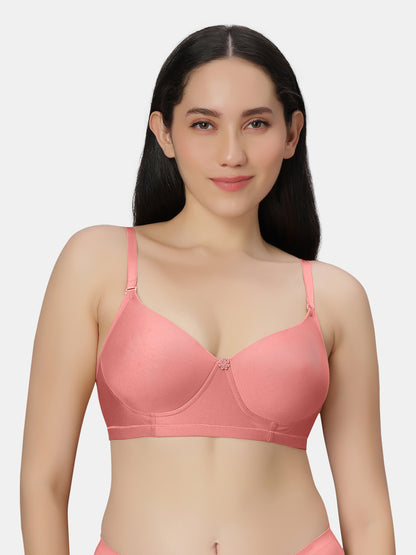Non Padded Wirefree Cotton Polyester Moderate Coverage Minimizer Bra with Detachable Straps – Catwalk