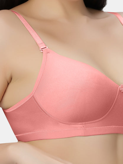 Non Padded Wirefree Cotton Polyester Moderate Coverage Minimizer Bra with Detachable Straps – Catwalk
