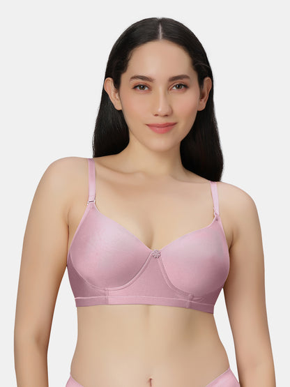 Non Padded Wirefree Cotton Polyester Moderate Coverage Minimizer Bra with Detachable Straps – Catwalk