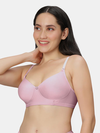 Non Padded Wirefree Cotton Polyester Moderate Coverage Minimizer Bra with Detachable Straps – Catwalk