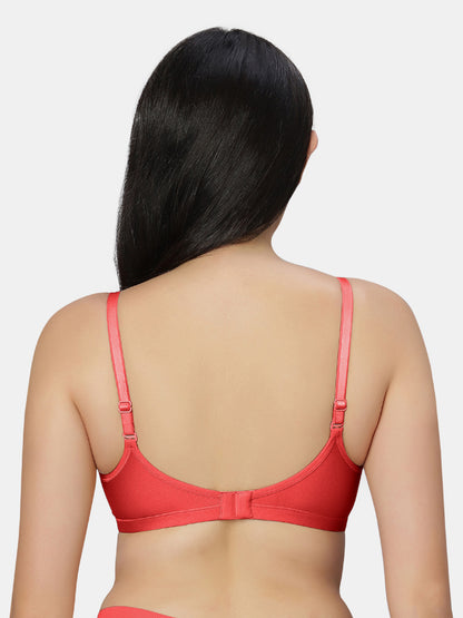 Non Padded Wirefree Cotton Polyester Moderate Coverage Minimizer Bra with Detachable Straps – Catwalk