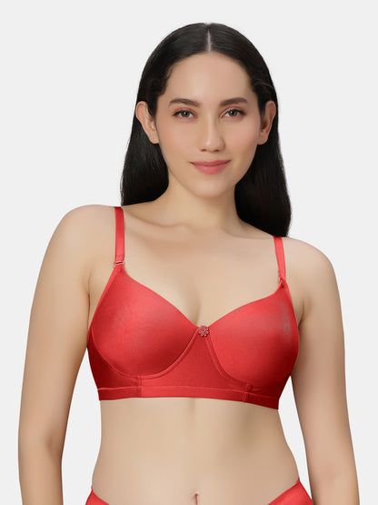 Non Padded Wirefree Cotton Polyester Moderate Coverage Minimizer Bra with Detachable Straps – Catwalk