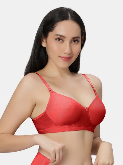 Non Padded Wirefree Cotton Polyester Moderate Coverage Minimizer Bra with Detachable Straps – Catwalk