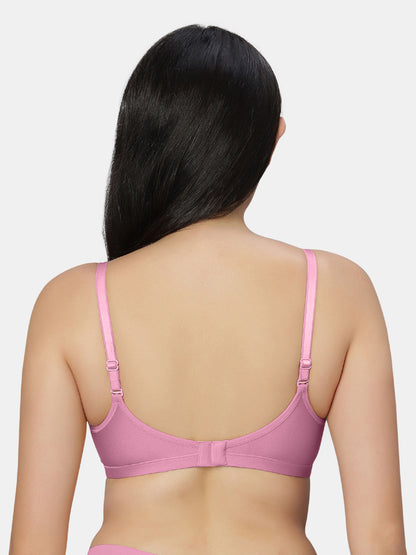 Non Padded Wirefree Cotton Polyester Moderate Coverage Minimizer Bra with Detachable Straps – Catwalk