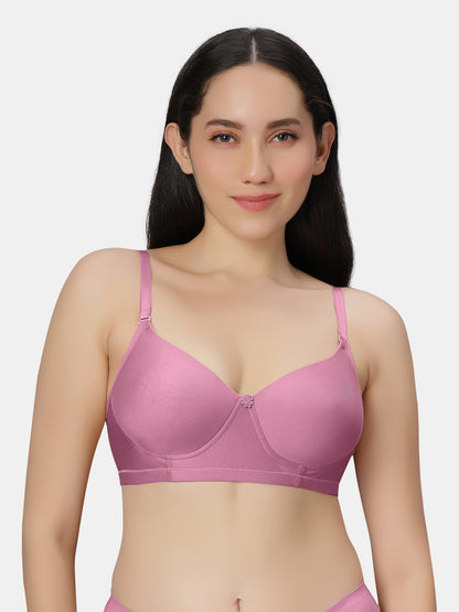 Non Padded Wirefree Cotton Polyester Moderate Coverage Minimizer Bra with Detachable Straps – Catwalk