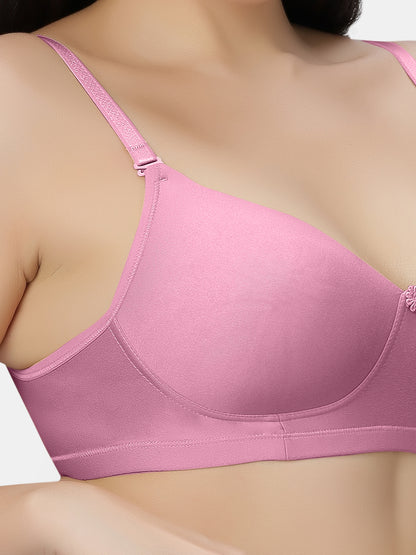 Non Padded Wirefree Cotton Polyester Moderate Coverage Minimizer Bra with Detachable Straps – Catwalk