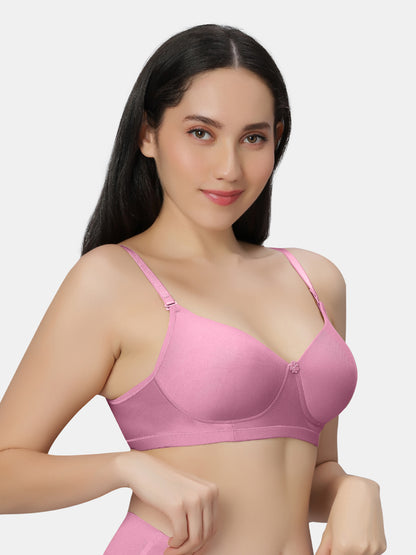 Non Padded Wirefree Cotton Polyester Moderate Coverage Minimizer Bra with Detachable Straps – Catwalk