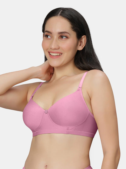 Non Padded Wirefree Cotton Polyester Moderate Coverage Minimizer Bra with Detachable Straps – Catwalk