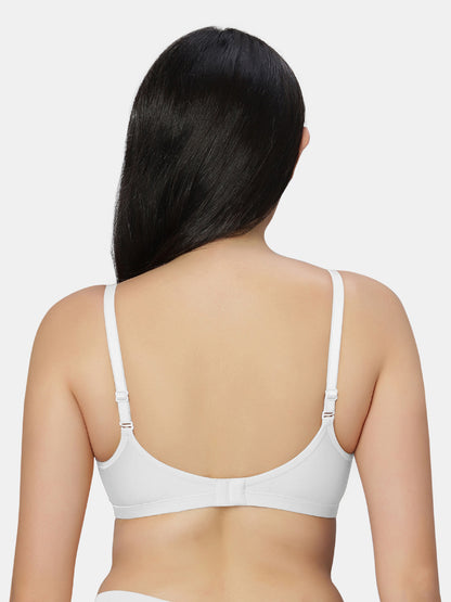 Non Padded Wirefree Cotton Polyester Moderate Coverage Minimizer Bra with Detachable Straps – Catwalk