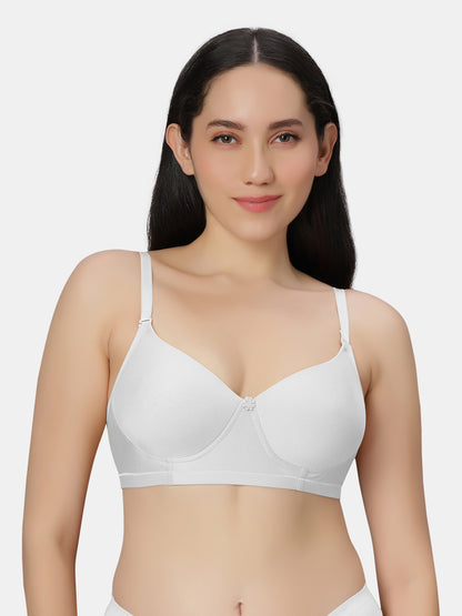 Non Padded Wirefree Cotton Polyester Moderate Coverage Minimizer Bra with Detachable Straps – Catwalk