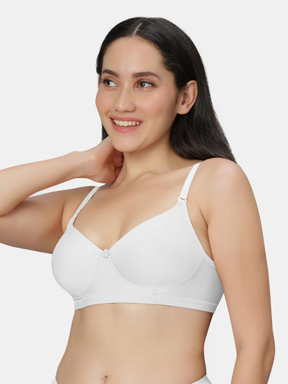 Non Padded Wirefree Cotton Polyester Moderate Coverage Minimizer Bra with Detachable Straps – Catwalk