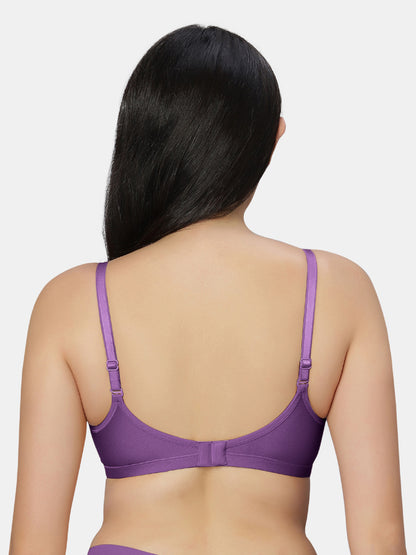 Non Padded Wirefree Cotton Polyester Moderate Coverage Minimizer Bra with Detachable Straps – Catwalk