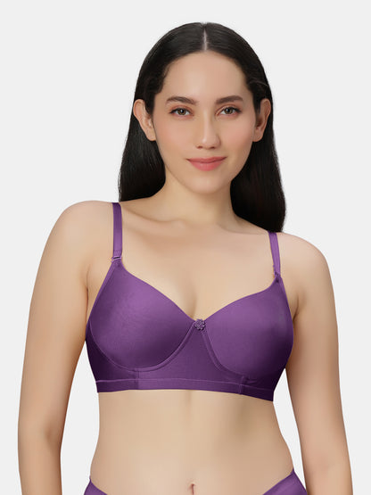 Non Padded Wirefree Cotton Polyester Moderate Coverage Minimizer Bra with Detachable Straps – Catwalk