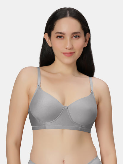 Non Padded Wirefree Cotton Polyester Moderate Coverage Minimizer Bra with Detachable Straps – Catwalk