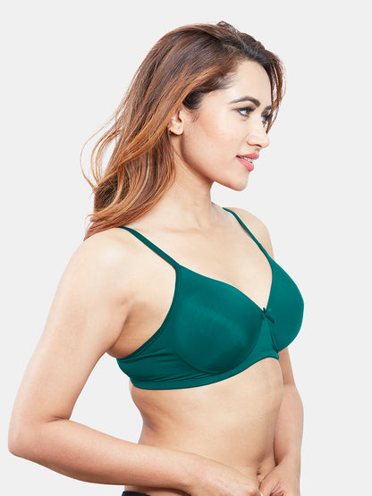 Comfortable-Lightly-Padded-Non-Wired-T-shirt-Bra-with-Moderate-Coverage-and-Adjustable-Straps-Coco-Ramagreen-Right