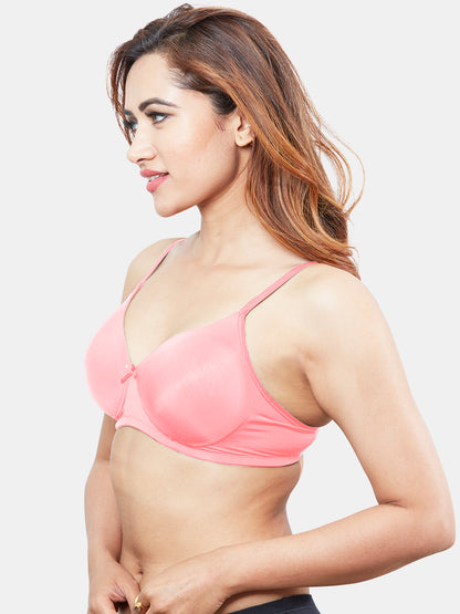 Comfortable-Lightly-Padded-Non-Wired-T-shirt-Bra-with-Moderate-Coverage-and-Adjustable-Straps-Coco-pink-Left