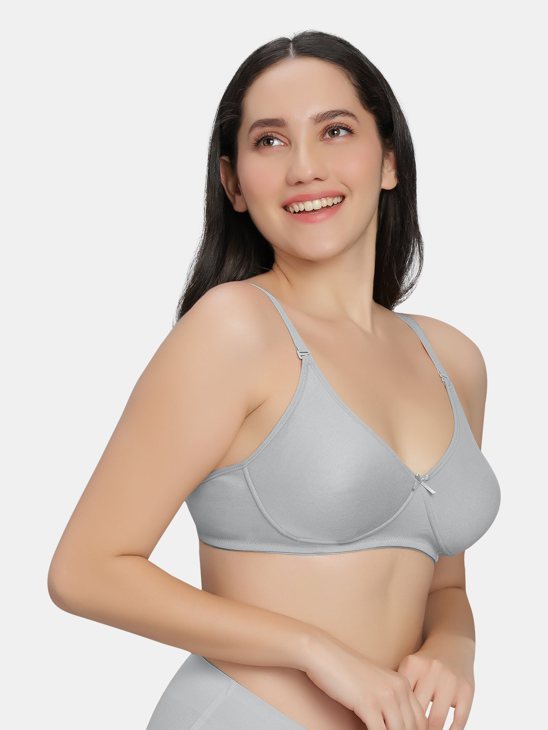 Comfortable-Padded-Non-Wired-T-shirt-Bra-with-Medium-Coverage-Knox-Grey-Right