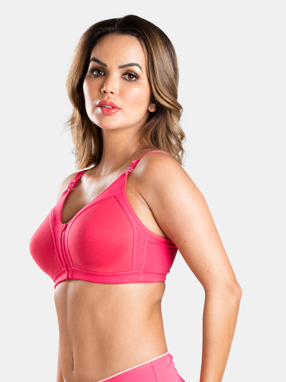 Cotton-Bra-No-Bounce-M-Frame-for-Women-Noodle-Coral-Left