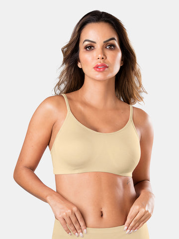 Non Padded Full Coverage Lightweight Pull On Cotton Bra Beginner