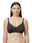 Non Padded Wire Free Essential Cotton Spandex Bra with Medium Coverage, Adjustable Straps, Hook & Eye Closure - D-14
