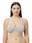 Non Padded Wire Free Essential Cotton Spandex Bra with Medium Coverage, Adjustable Straps, Hook & Eye Closure - D-14