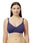 Non Padded Wire Free Essential Cotton Spandex Bra with Medium Coverage, Adjustable Straps, Hook & Eye Closure - D-14