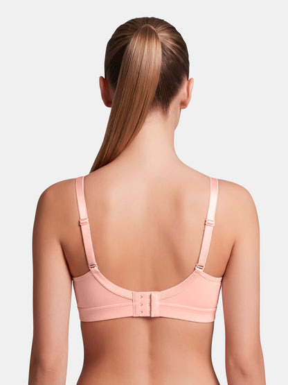 Padded Wirefree Low Coverage Cotton Spandex Lace Fashion Bra with Adjustable Straps – DELAOUR