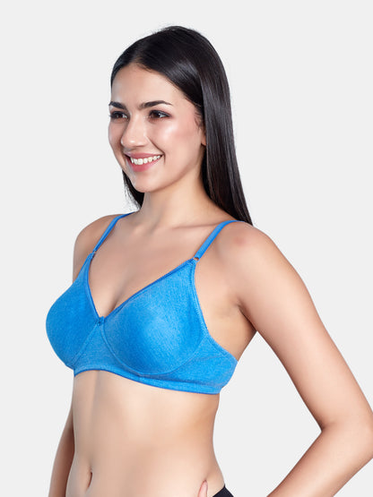 Non-Padded Wirefree Medium Coverage Polycotton Minimizer Bra – FELONG