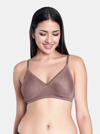 Non-Padded Wirefree Medium Coverage Polycotton Minimizer Bra – FELONG