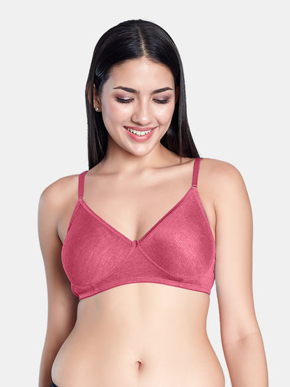 Non-Padded Wirefree Medium Coverage Polycotton Minimizer Bra – FELONG