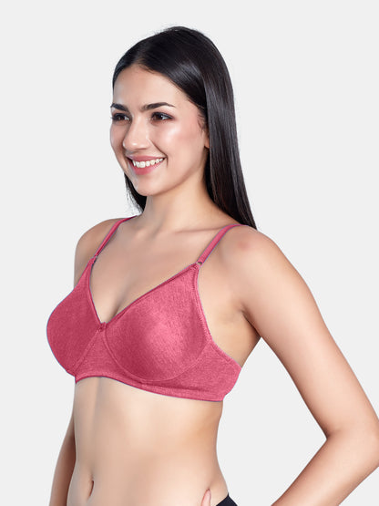 Non-Padded Wirefree Medium Coverage Polycotton Minimizer Bra – FELONG