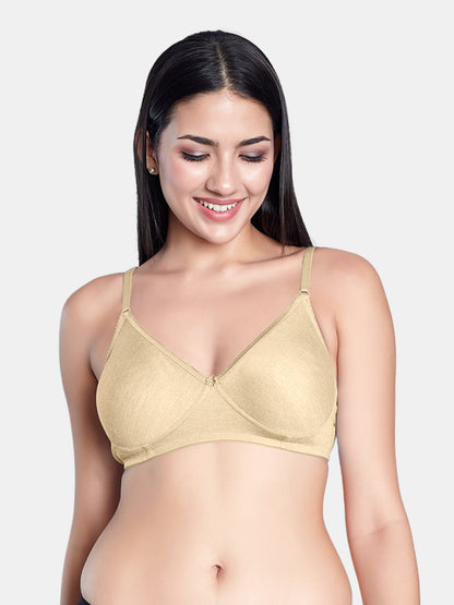 Non-Padded Wirefree Medium Coverage Polycotton Minimizer Bra – FELONG