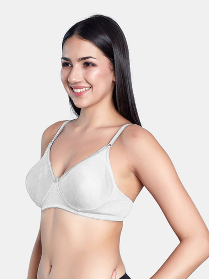 Non-Padded Wirefree Medium Coverage Polycotton Minimizer Bra – FELONG