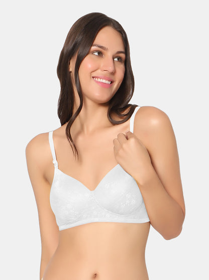 Heavily-Padded-Non-Wired-T-Shirt-Bra-Crocks-White-Front-Right