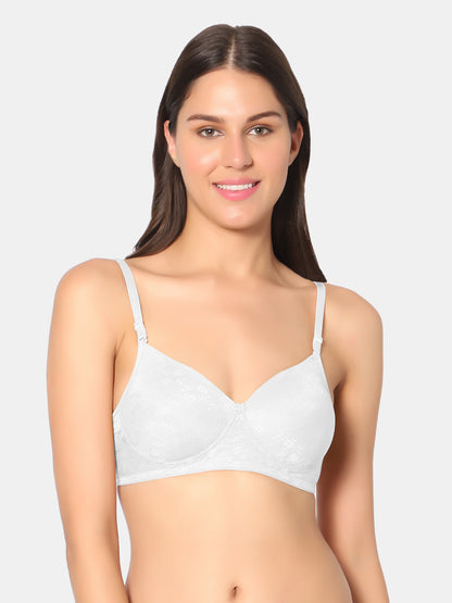 Heavily-Padded-Non-Wired-T-Shirt-Bra-Crocks-White-Front