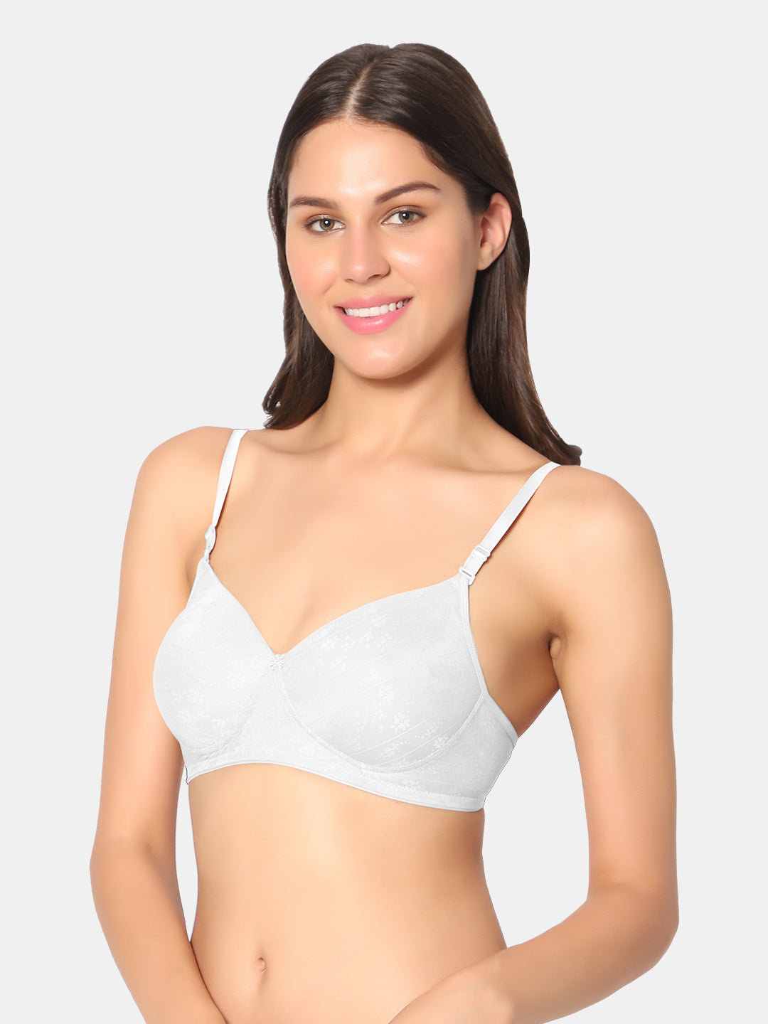 Heavily-Padded-Non-Wired-T-Shirt-Bra-Crocks-White-Left