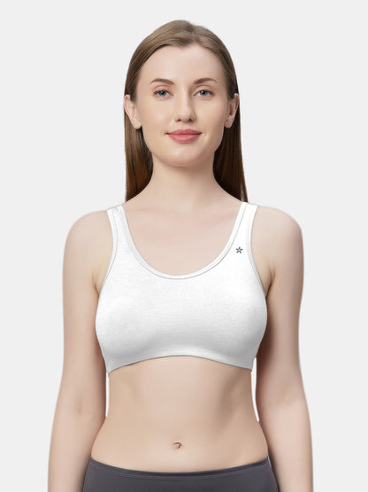 Padded Wirefree Cotton Medium Coverage Demi Cup Backless Multiway Bra – Kyra