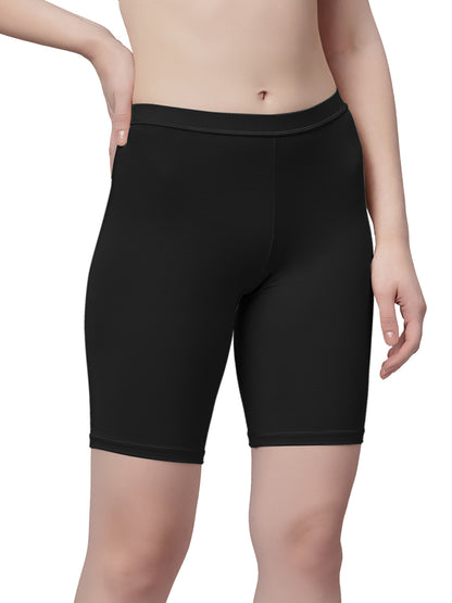 Modal Spandex Stretchable Cycling Shorts for Women - Ladybird