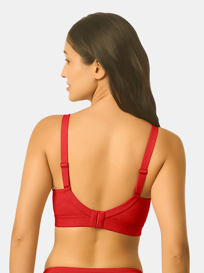 Non-Padded Wirefree High Coverage Lace Bridal Bra with Adjustable Straps and U-Back – LINER