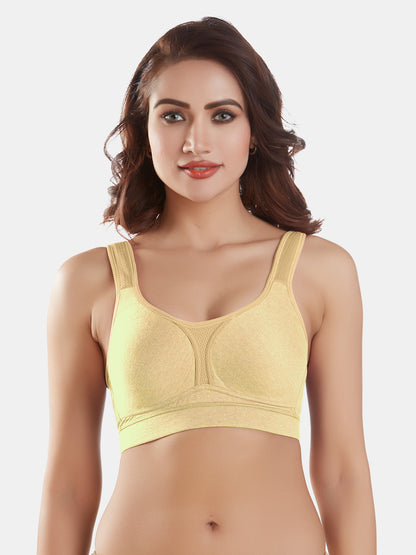 Lightly-Padde-Non-Wired-Sports-Bra-Full-Coverage-Supremo-Nude-Front