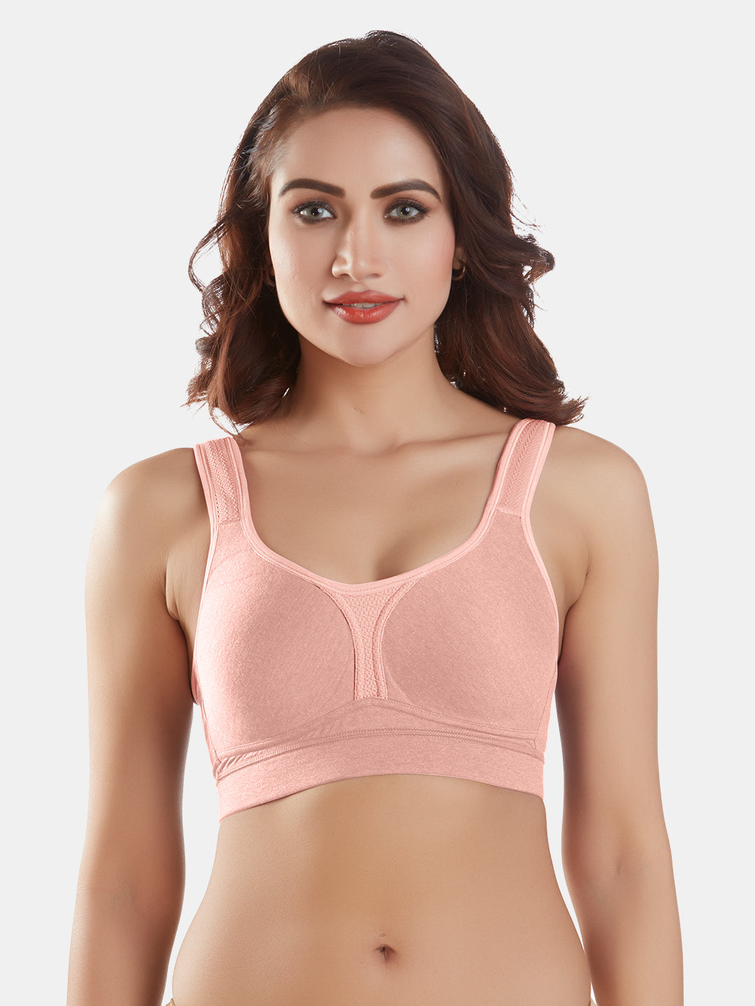 Lightly-Padde-Non-Wired-Sports-Bra-Full-Coverage_Supremo-Peach-Front