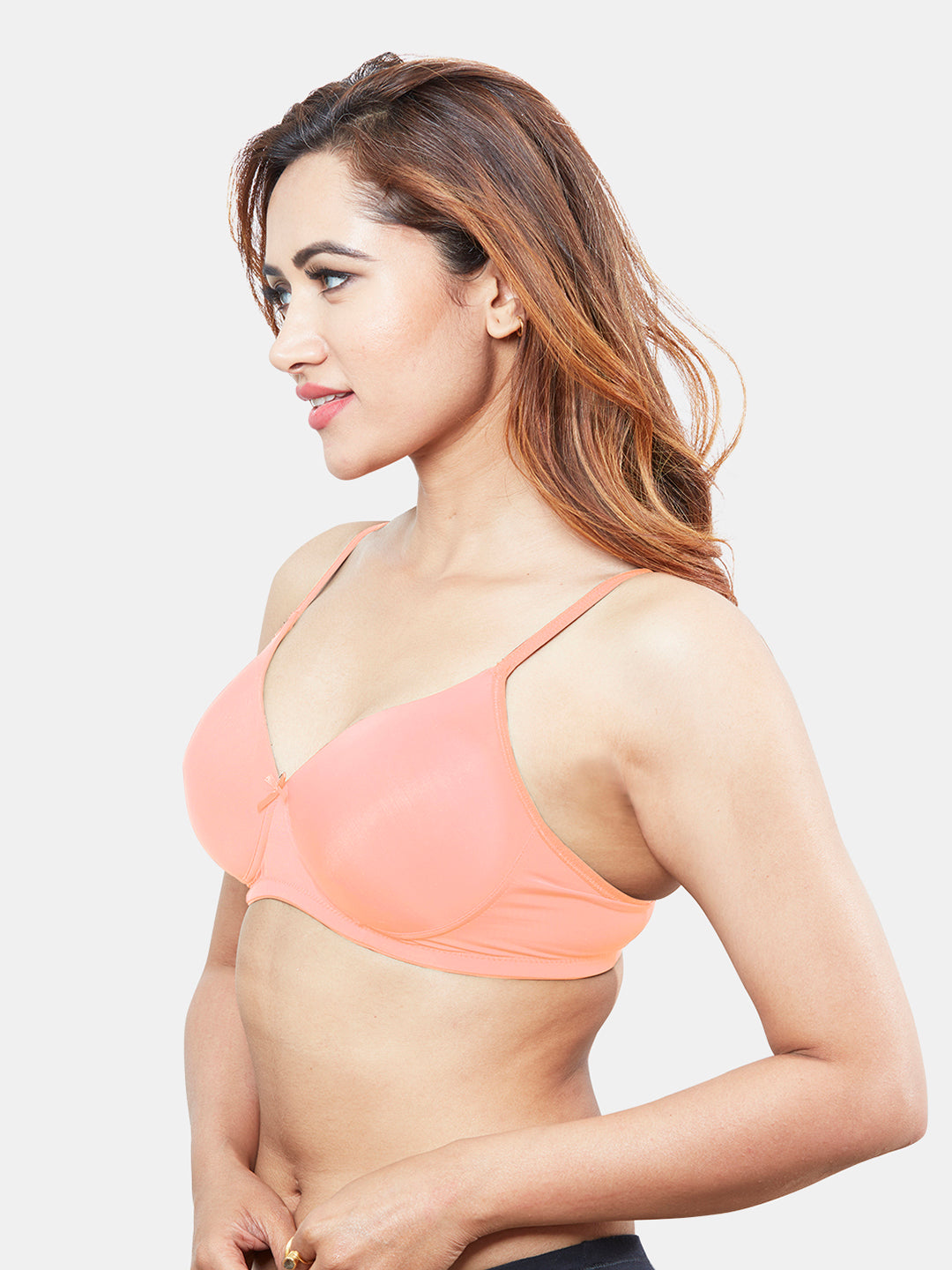 Lightly-Padded-Non-Wired-T-shirt-Bra-Moderate-Coverage–Coco-Peach-Left