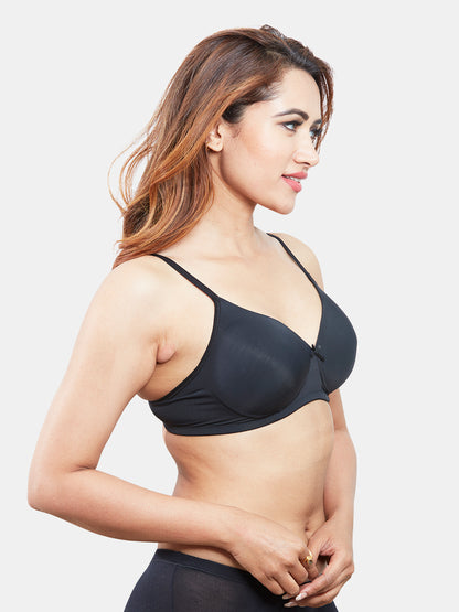 Lightly-Padded-Non-Wired-T-shirt-Bra-Moderate-Coverage–Yana-Black-Right