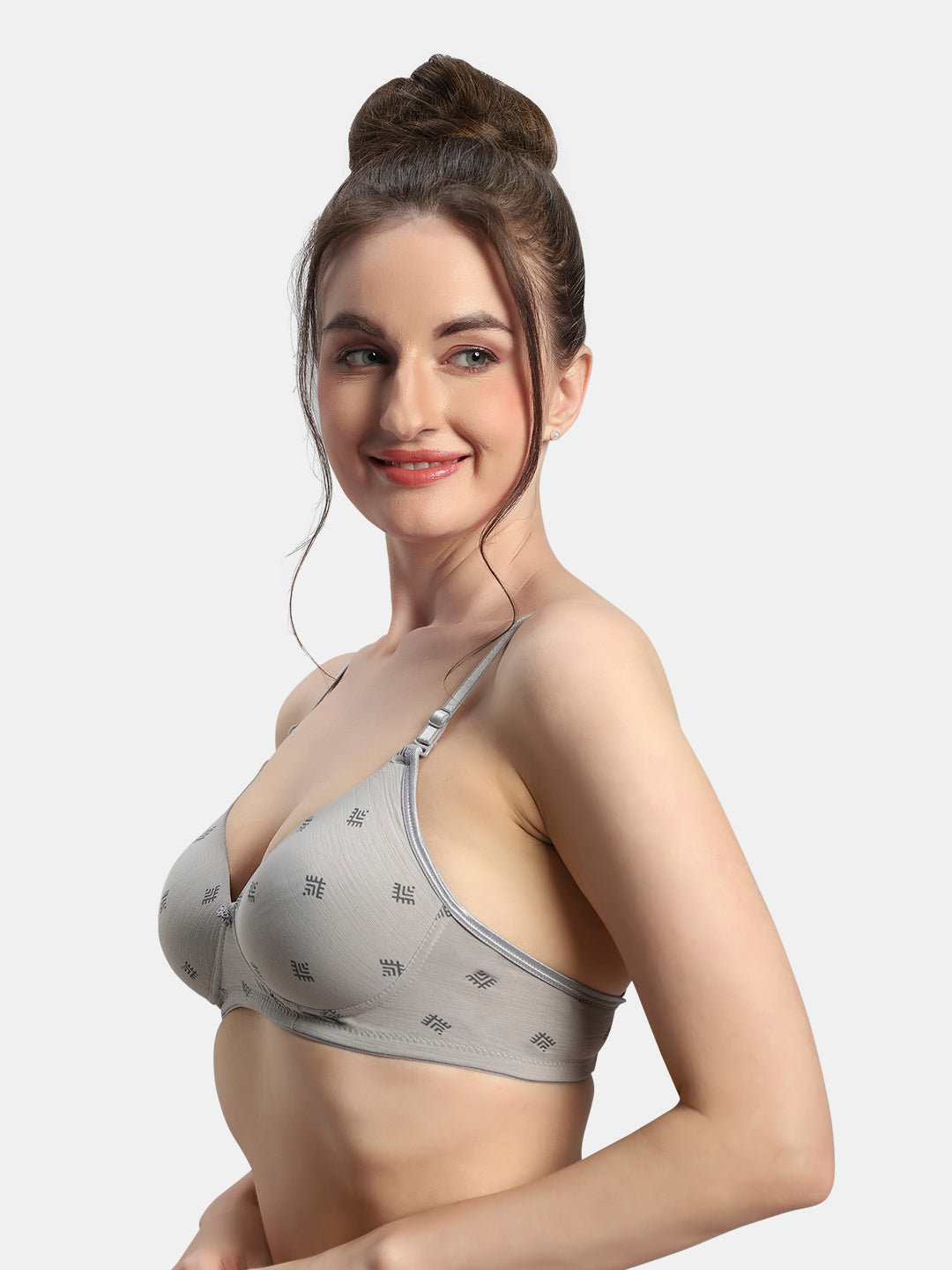 Lightly-Padded-T-Shirt-Bra-Non-Wired-Bra-Avani-Grey-Left