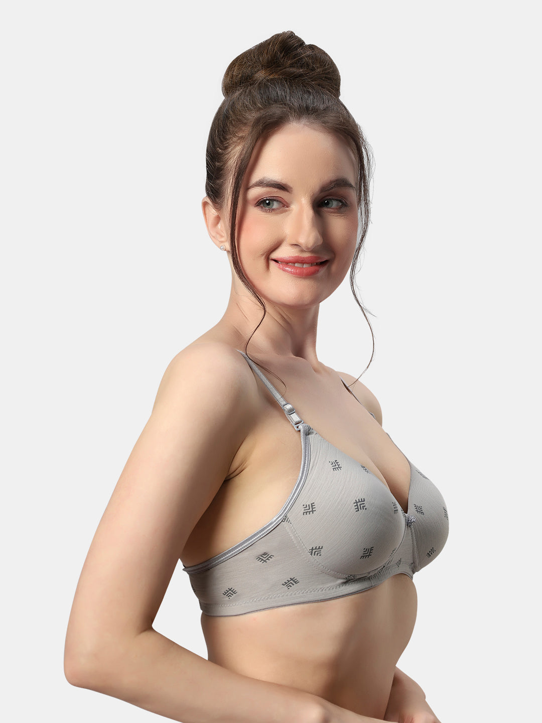 Lightly-Padded-T-Shirt-Bra-Non-Wired-Bra-Avani-Grey-Right