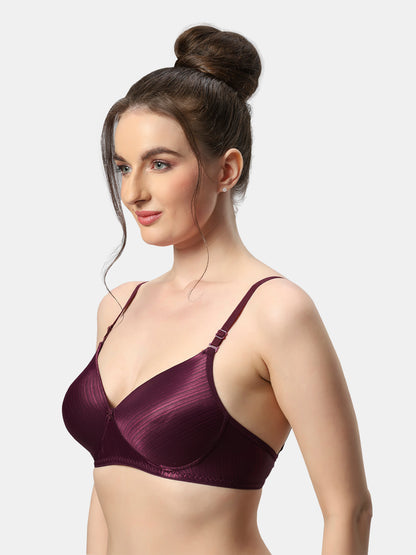 Lightly-Padded-T-Shirt-Bra-with-Convertible-Foram-Wine-Left