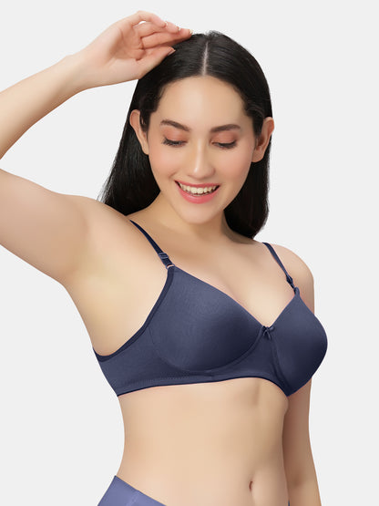 Lightly-Padded-T-Shirt-Bra-with-Wireless-Design-007-Navy-Right