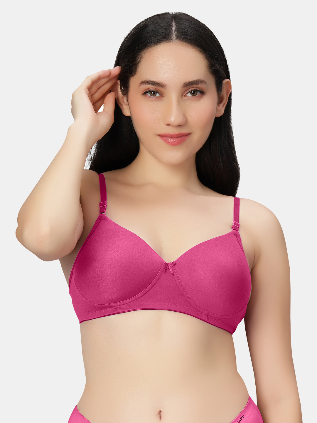 Lightly-Padded-T-Shirt-Bra-with-Wireless-Design-007-Rani-Front