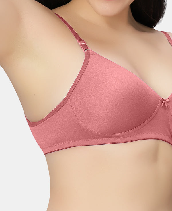 Lightly-Padded-T-Shirt-Bra-with-Wireless-Design-007-Rosepink-Close