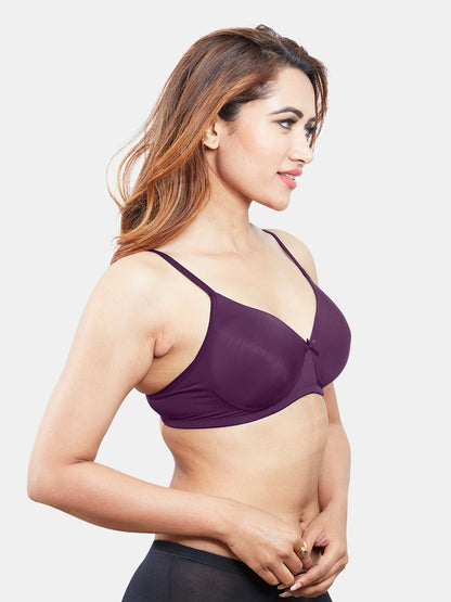 Lightly-Padded-Wirefree-Nylon-Moderate-Coverage-T-Shirt-Bra-with-Adjustable-Straps_Yana-Wine-Right